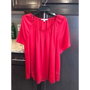 Fun red blouse!